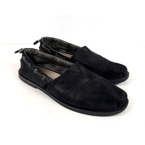 Bobs Skechers Chill Luxe Womens Size 9 Black Slip On Casual Loafer Shoes SN 3373